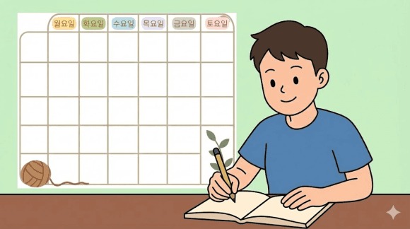 겨울방학 계획표 작성하기