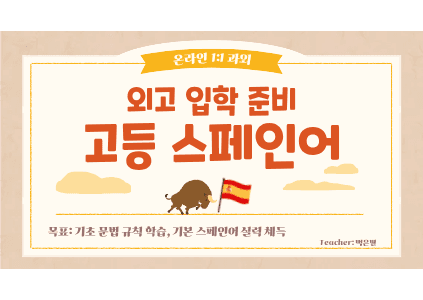 고등 스페인어 (외고 입학 준비)