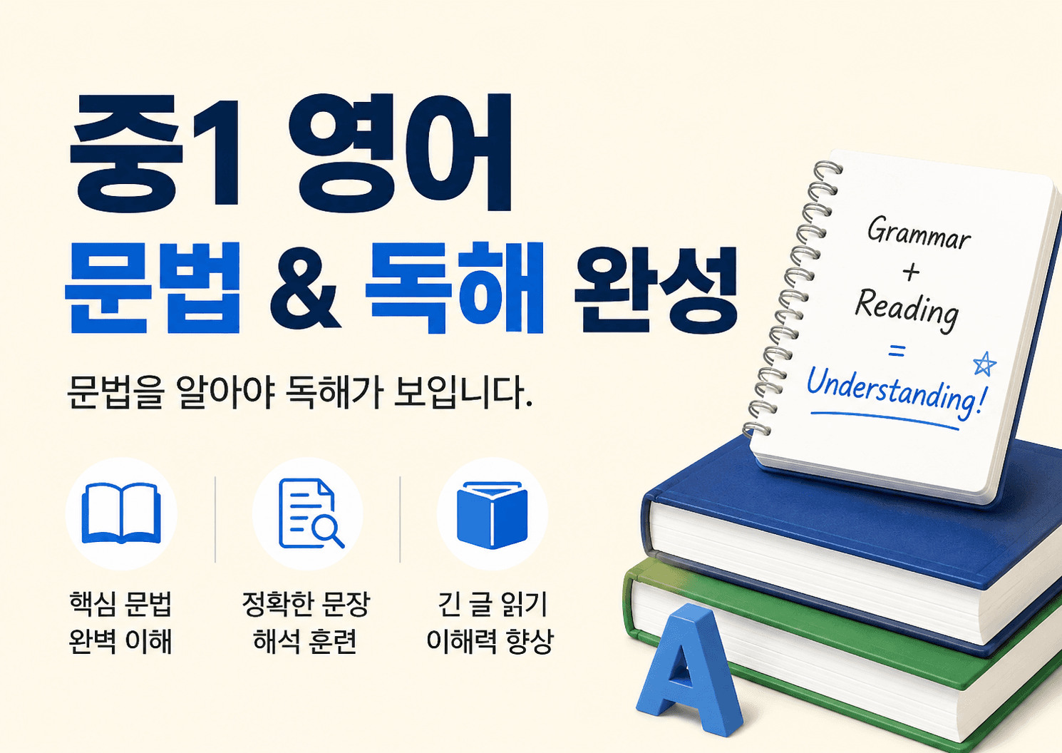 탄탄한 중1 영어: 문법부터 독해까지