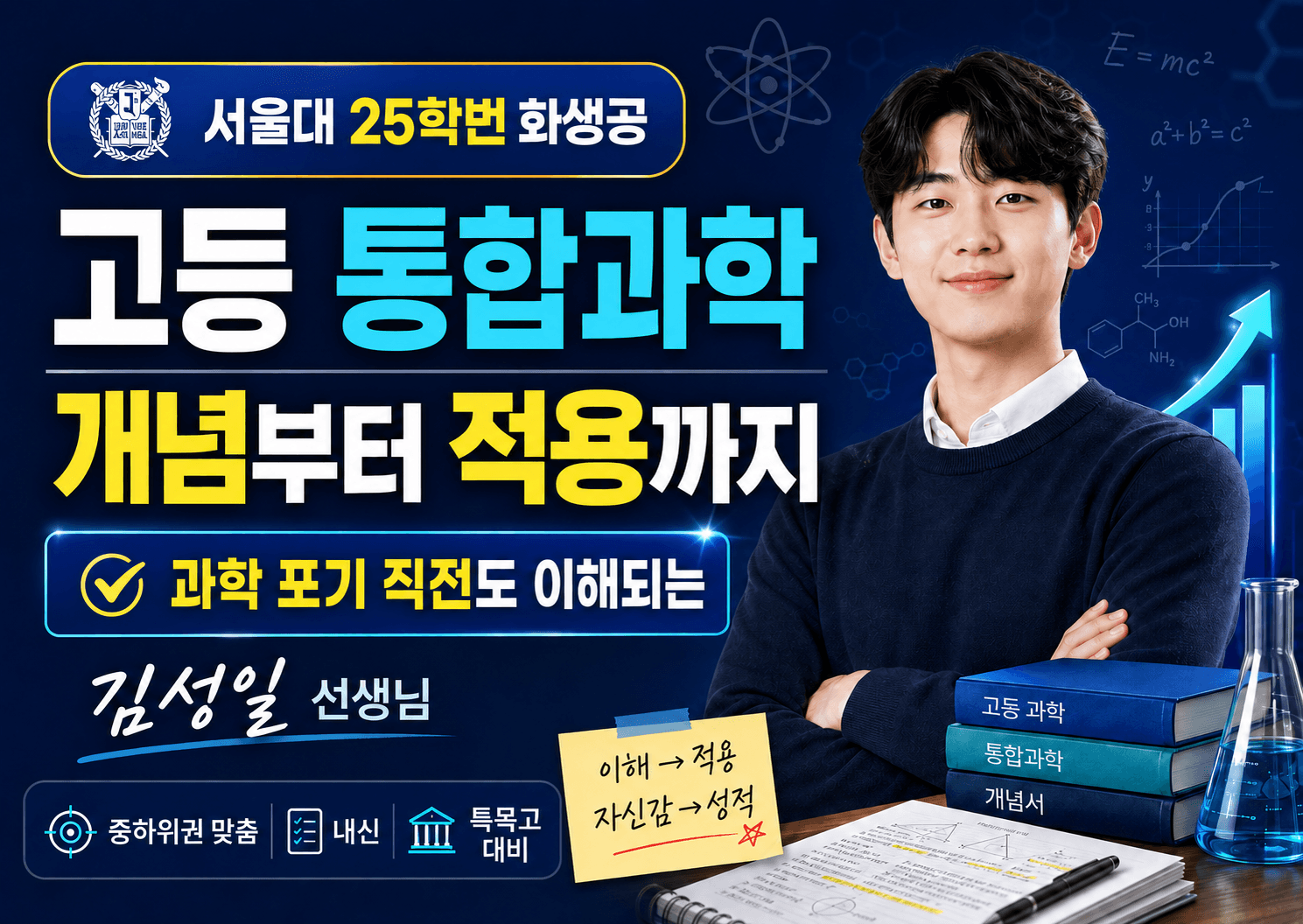 과학 포기 직전도 이해되는 서울대 화생공 선배의 고등통합과 개념+적용 수업